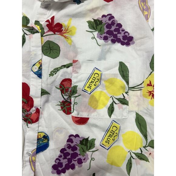 Joyspun Women’s Sleep Shirt Size 3X Long Sleeve Italian Fruit Print Pajamas - Picture 10 of 12